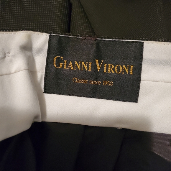 Gianni Vironi Men's Suit Size 42L 35W - Picture 10 of 12